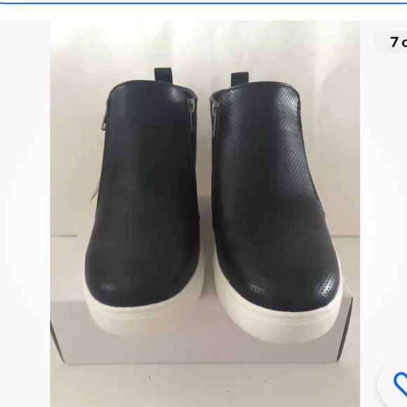 Time and Tru Women’s Memory Foam Wedge Black Sneaker Bootie Size 8.5 NEW - Picture 7 of 12